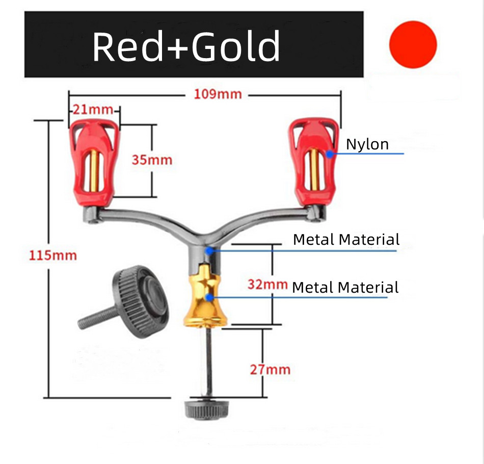 Fishing Spinning Reel Handle Dual Arm Aluminum Alloy Rocker Arm Replacement Kit