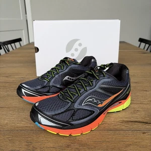 Size 9 Men’s Saucony ProGrid Guide 7 Grey Orange Lime  S70936-13