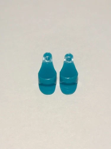 Vintage Barbie TURQUOISE OPEN TOE SHOES - AMERICAN GIRL - EXC.  (1960s)