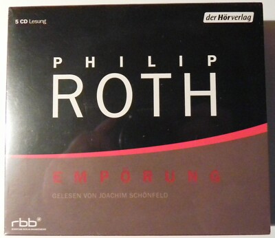 Philip Roth - Empörung - HÖRBUCH 5xCD HÖRBUCHVERLAG Joachim Schönefeld NEU OVP