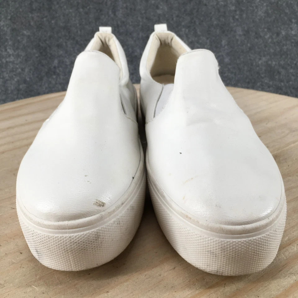 Бамбуковые туфли женщин 7,5 история поскользнуться на кроссовки белый искусственной кожи комфорт низкий - Изображение 4 из 4