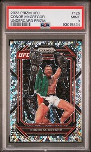 2023 Panini Prizm UFC - Silver Prizm #125 Conor McGregor PSA 9 DOUBLE CHAMP