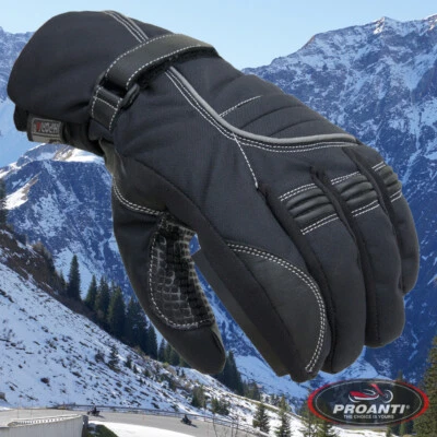 PROANTI Winter Regen Motorradhandschuhe Motorrad Handschuhe mit Visierwischer