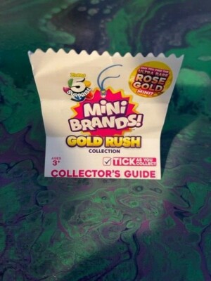 5 Surprise Zuru Mini Brands Gold Rush Food Edition -- these are so cute!!