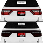 FOR 2014-2026 Dodge Durango Tail Light Cutout SMOKE Precut Vinyl Tint Overlays