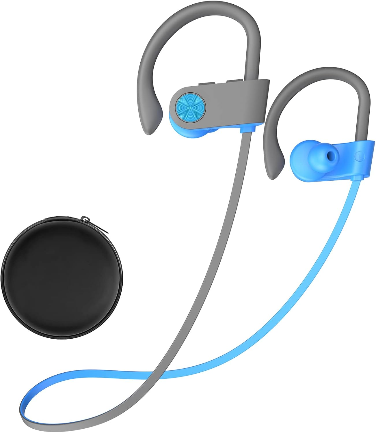 Bluetooth Headphones, 5.3 Wireless Sports Earbuds IPX7 Waterproof with Mic, Ster