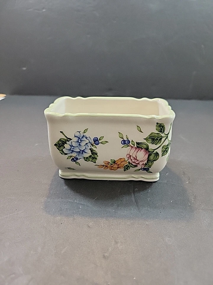 Porta paquetes de azúcar de porcelana de jardín vintage Princess House Foto 4 de 4