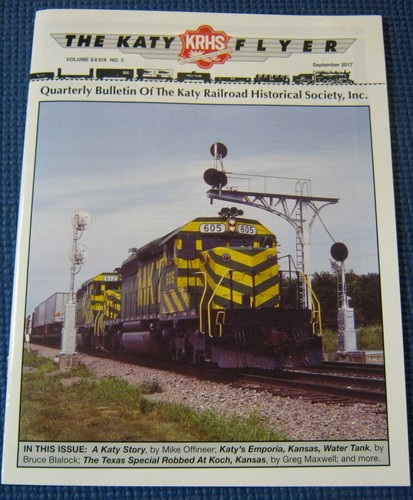Katy Flyer Magazine MKT Railroad Historical Society September 2017