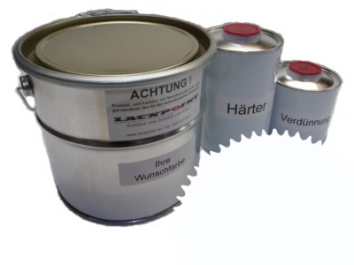 5 Liter Set 2K Automotive Paint Ral 9016 Traffic White Acrylic Shiny Lackpoint