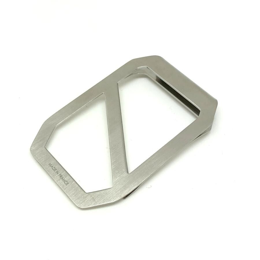 Hermes Money Clip DELTA Chaine d'Ancle SS STEEL Authentic Bill