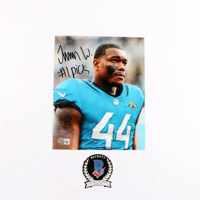 Travon Walker Signed 8x10 Jacksonville Jaguars #1 Pick BAS