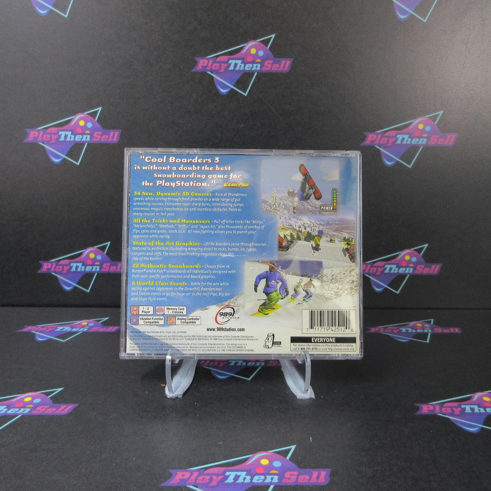 Cool Boarders 3 PS1 PlayStation 1 + Reg Complete - 1 Year Warranty VG