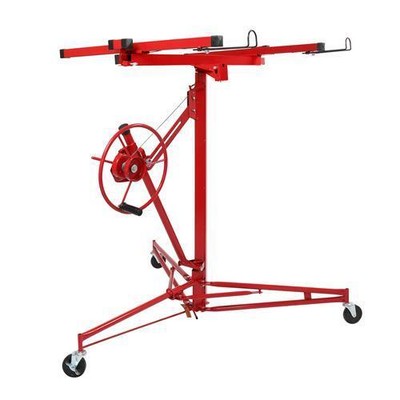 16FT Drywall Lifter Hoist Jack with Rolling Casters Load Capacity 150lbs