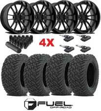 22 Fuel Wheel 35 Tire Package Set New Fit 1500 Ram 6 12.50 Mt Terrain