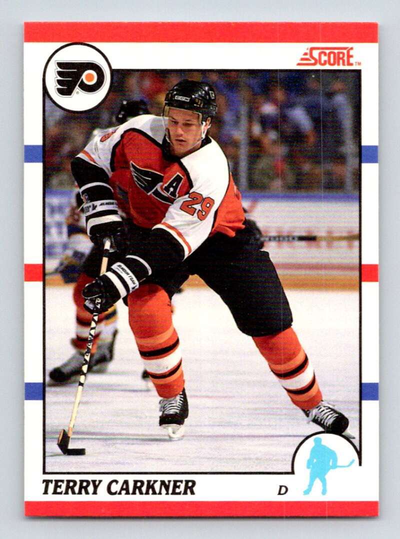 1990-91 Score Canadian Hockey #47 Terry Carkner NHL  Flyers