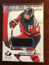 2019 UPPER DECK TEAM CANADA JUNIORS JERSEY #59..MICAH ZANDEE-HART
