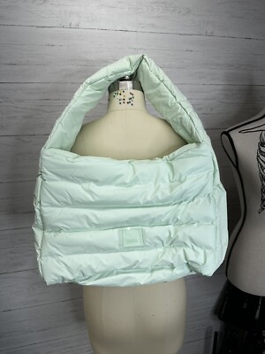 NWT Rains Puffer Loop Shopper Mini in Mint Green