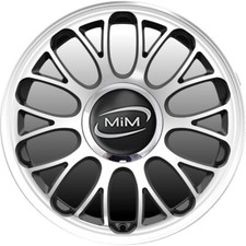 4 Cerchi MIM  BRUTALE  BLACK MIRROR 15 pollici  FIAT 500 ABARTH