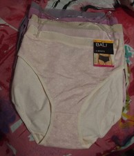 5 NEW BALI DRCL61 AKON PICOT TRIMMED MESH WAIST COTTON BRIEF PANTIES S/5