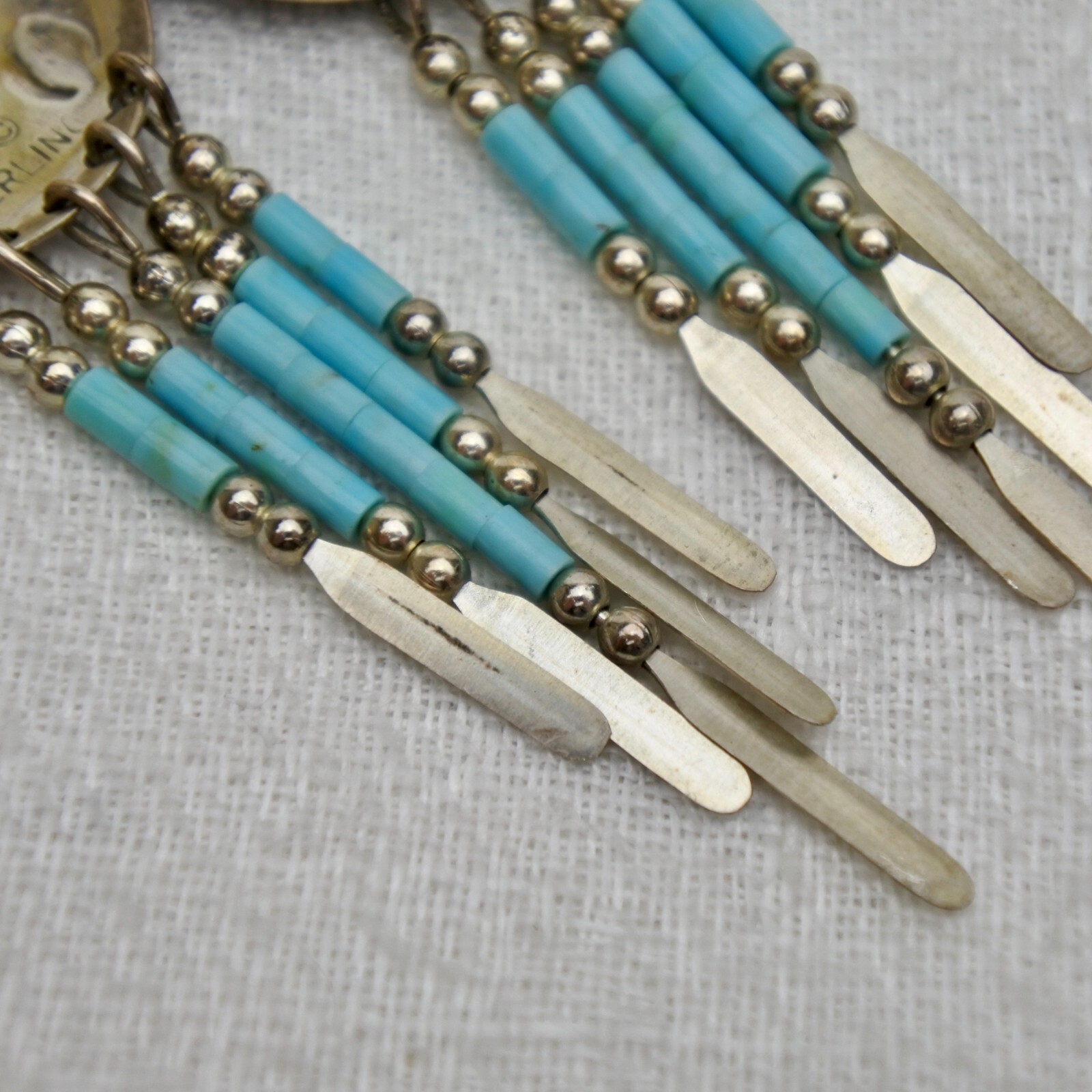 Native American Howling Wolf Dangle Post Stud Ear… - image 10