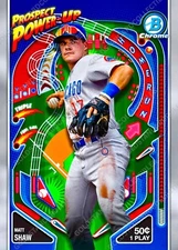 Matt Shaw RARE ROOKIE REFRACTOR INVESTMENT CARD SSP BOWMAN CHROME MINT