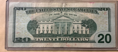 ⭐ Bookend BOSTON MA Area Code 50809508 ☆ $20 Dollar Bill ☆ Fancy Serial Number - Picture 4 of 6