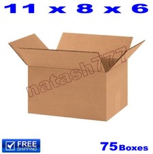 75 - 11x8x6 Cardboard Boxes 32-ECT Mailing Packing Shipping Corrugated Carton