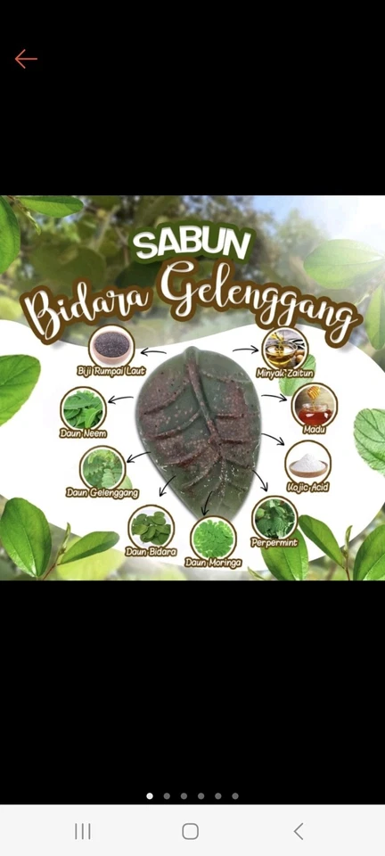 Herbal Medicated Homemade Soap-Used For Eczema,Tinea Versocolor,Itching&Related. - Image 2 of 2