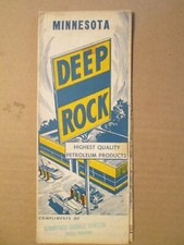 Deep Rock Road Map of Minnesota 1952