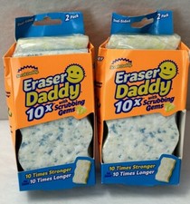 New Scrub Daddy Eraser Sponge Daddy 10x Stronger Durable Melamine 4-PACK SH4 