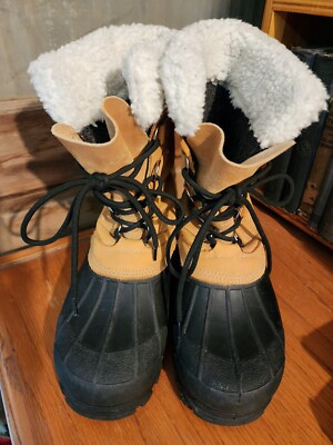 Polaris Leather Insulated Boots Lined Sherpa Trim Waterproof  display picture 2