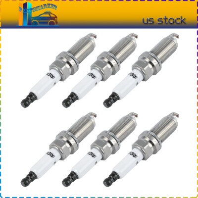 6x Iridium & Platinum Spark Plugs For  Kia K900 Stinger Genesis G70 G80 G90 3.3L