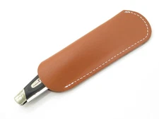Lot 2 - Leather Stockman Trapper Folding Pocket Knife Sheath fits Buck 301 Case