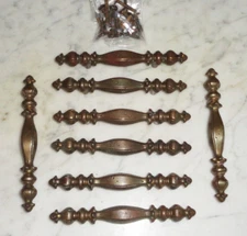 8 Keeler Brass Co KBC N08168 Handle Bar Pulls 5 3/4in Cabinet Door Drawer Pulls