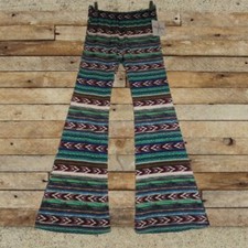 NWT WRANGLER M Western Stretch Super Flare Bell Bottom Pants Southwestern