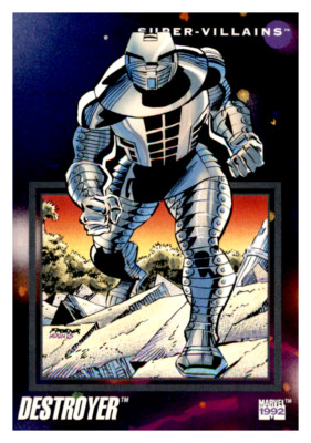 DESTROYER 1992 Marvel Super-Villains Trading Card #105
