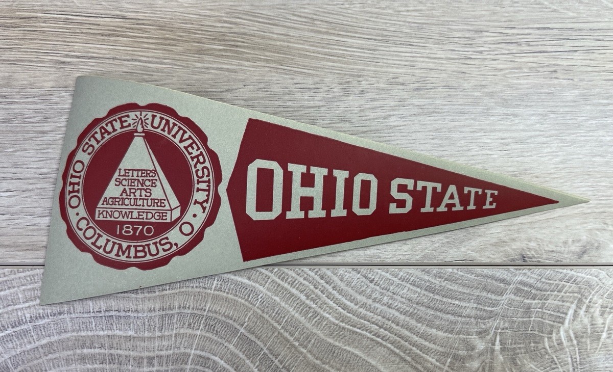 VTG Ohio State University OSU 8” Paper Pennant Columbus OH