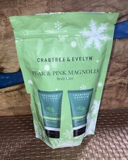 Crabtree Evelyn Pear Pink Magnolia Body Care Gift Set Body Wash Lotion BNIP