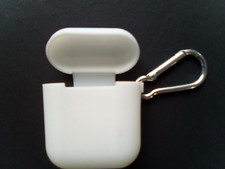 Silicone Protective Case with Carabiner For Wireless Bluetooth Earbuds Charger