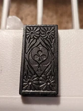 Classic Double-6 Dominoes Game Set, Floral & Card Suite Design, Full Size