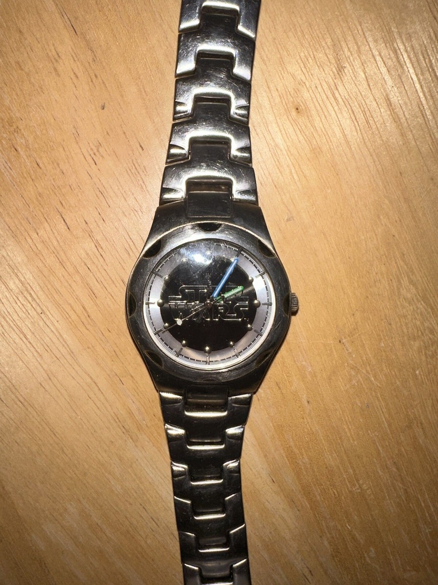 2004 Disney Time Works Star Wars Lightsaber Watch WDW Star Wars Weekends 2004 Disney Time Works Star Wars Light Saber Hands Unisex  main image 2