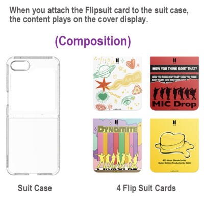 BTS x Samsung Galaxy Z Flip5 Flip Suit Package (Suit Case + 4 Flip