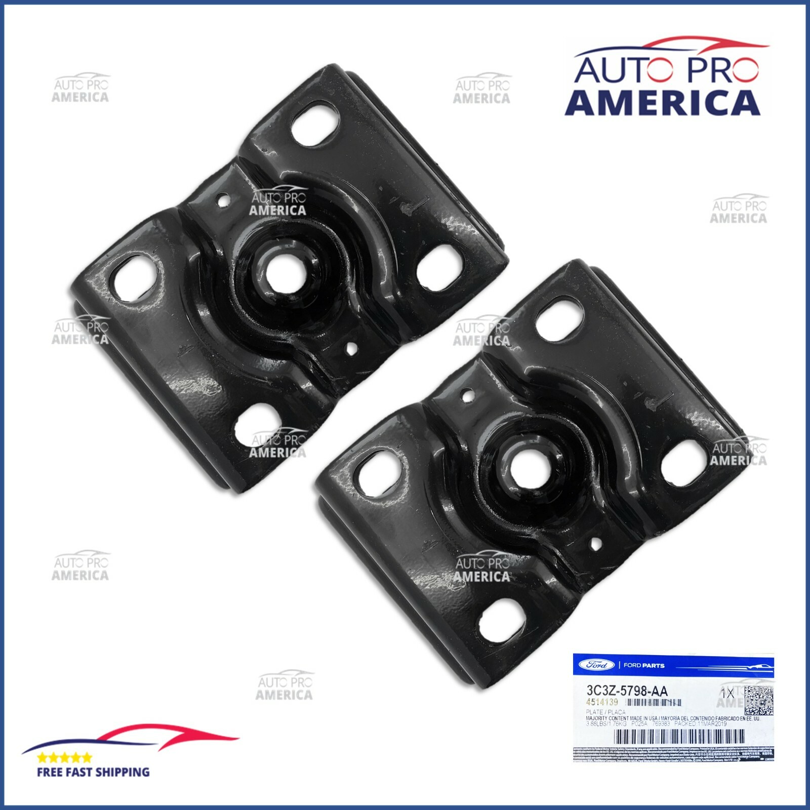 (2) NEW OEM 19992010 F250 F350 Super Duty Rear Axle Spring UBolt