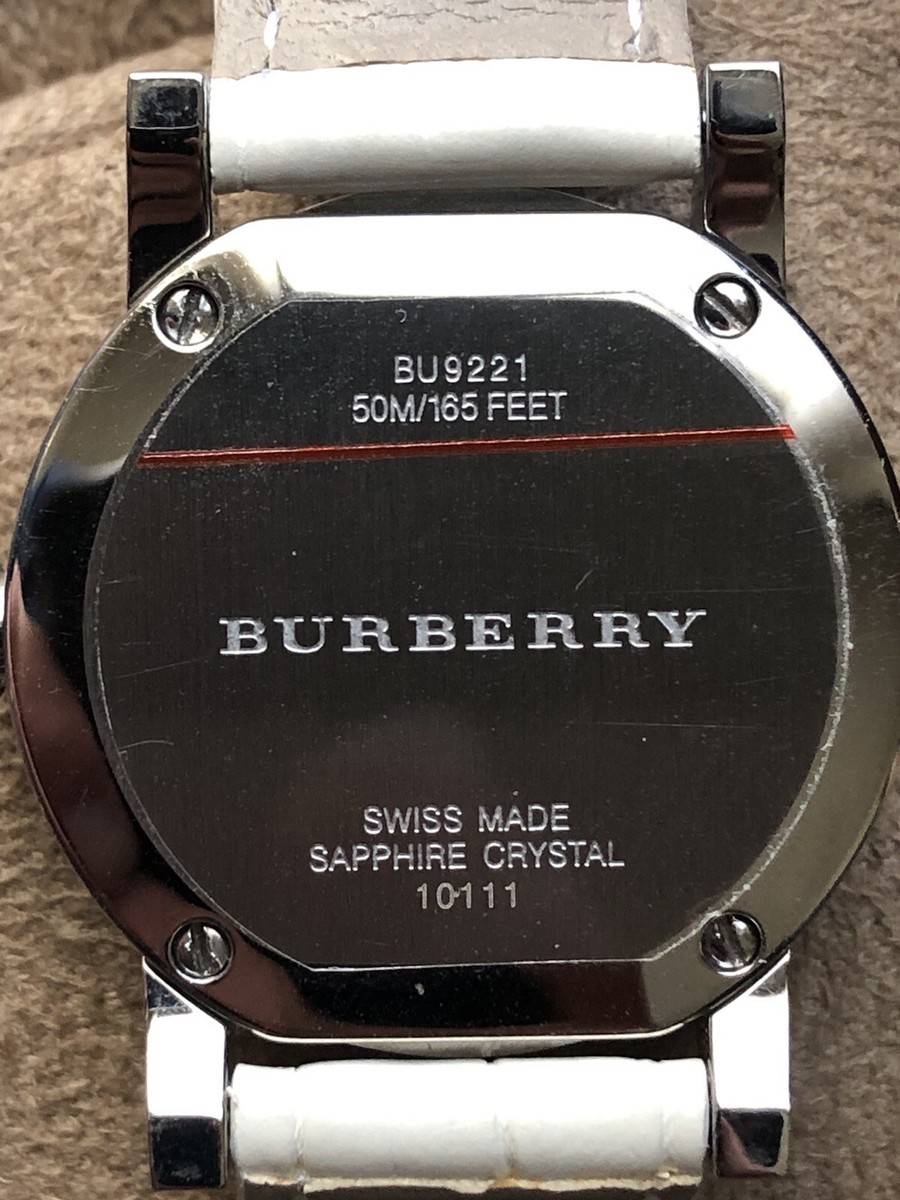 BURBERRY 腕時計 FLASH SALE New Burberry Diamond Bu9221 Check Swiss Watch RETAIL