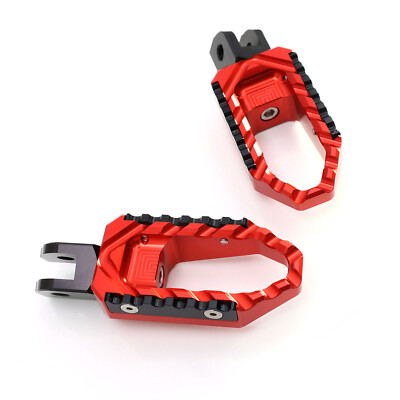 Red TRC Standard Front Wide Foot Pegs For Triumph Trident 660 21 22 23