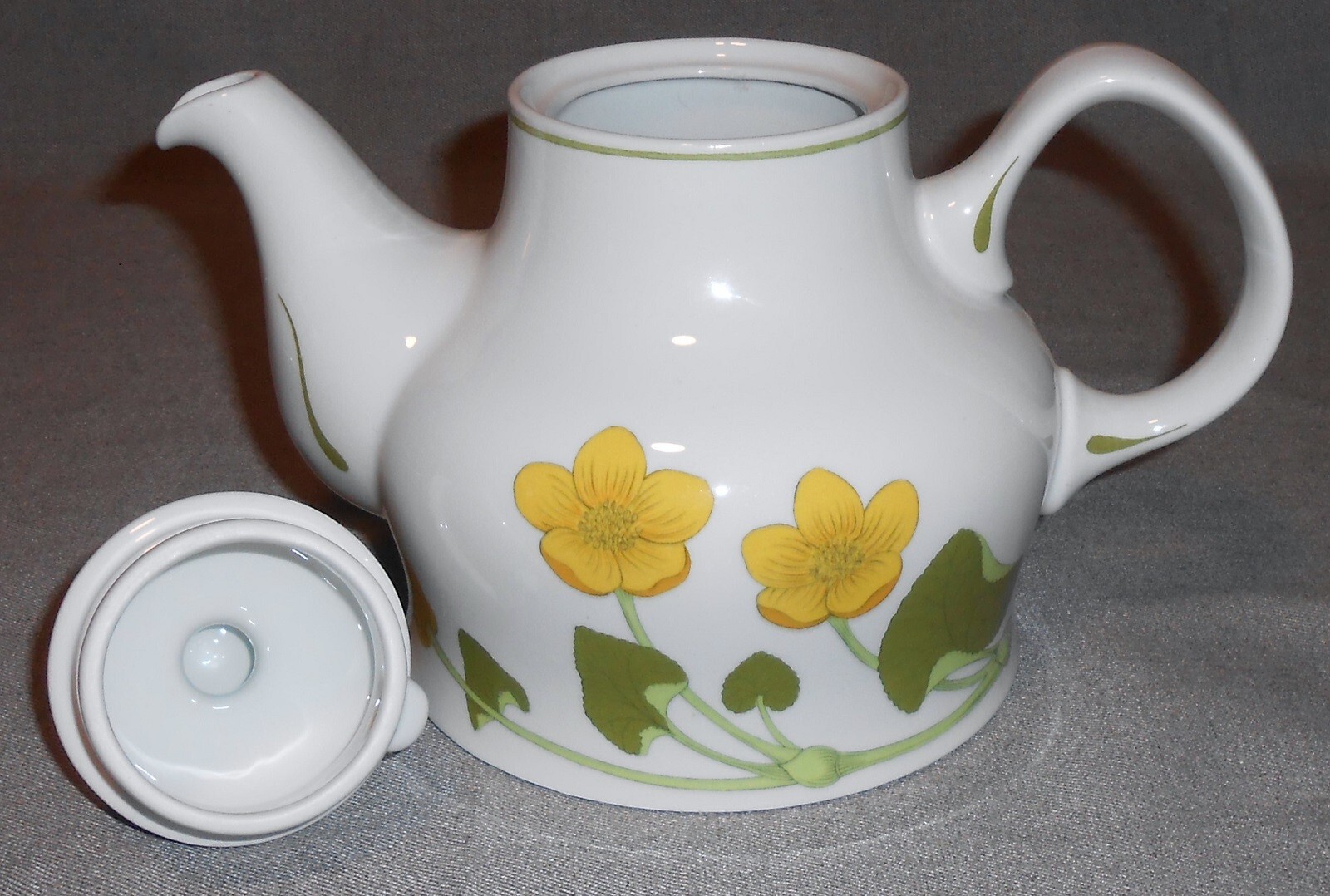 Figgjo TEAPOT BEEKEBLOM PATTERN by  Mid Century Design NORWAY