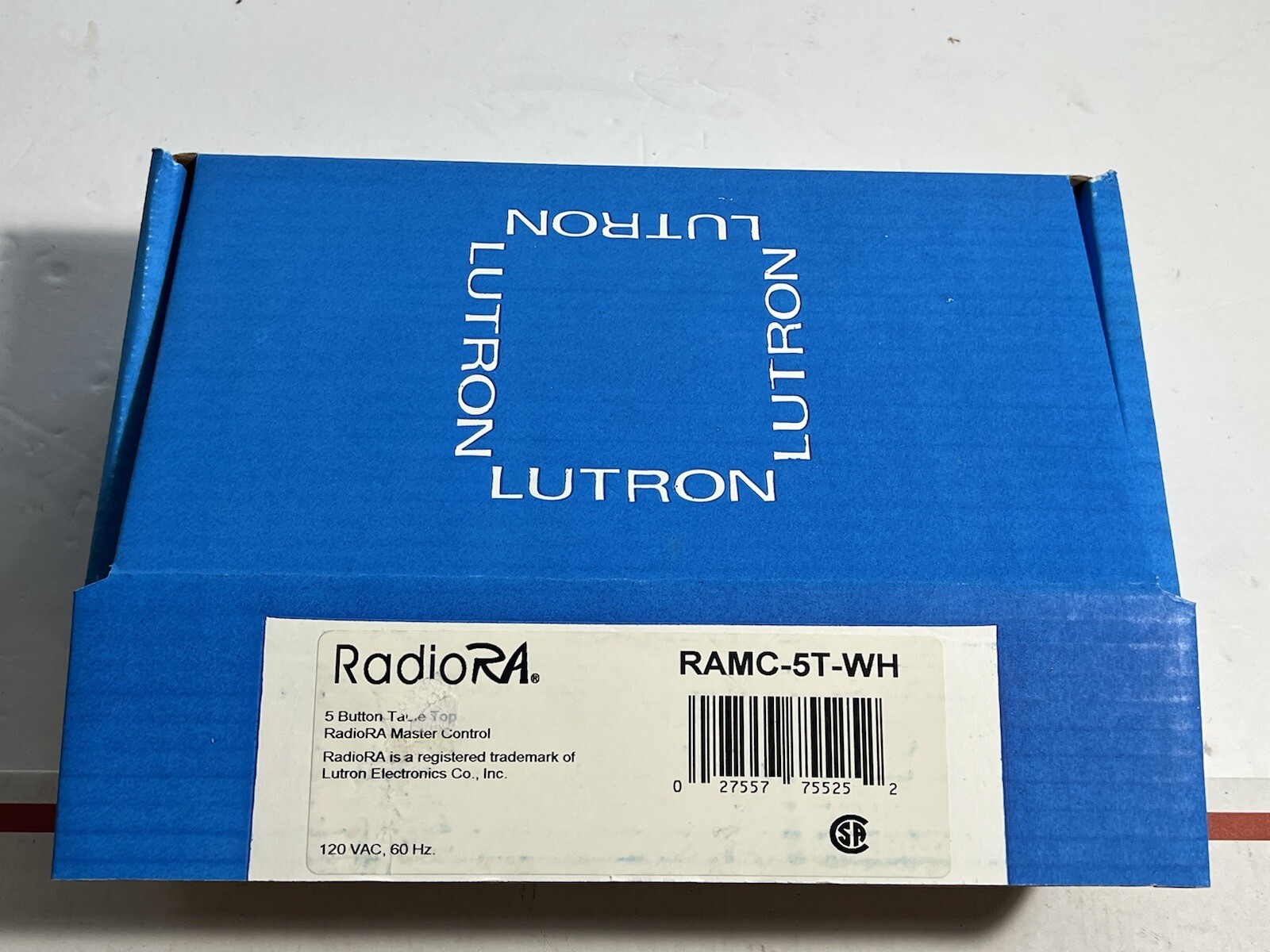 New Lutron RadioRa Lighting System Table Top 5 Button Remote Control