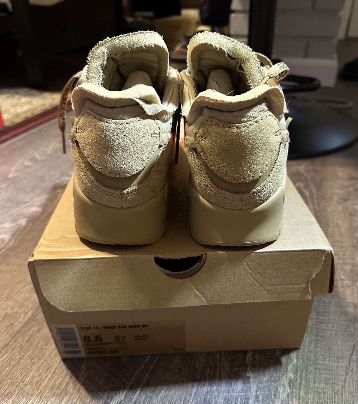 OFF WHITE X NIKE Nike Air Max 90 x OFF WHITE Desert Ore 2019 taglia 8 5