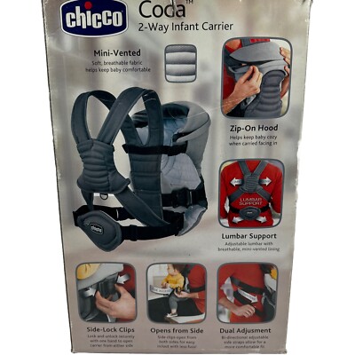 Chicco Coda Way Infant Baby Carrier Gray