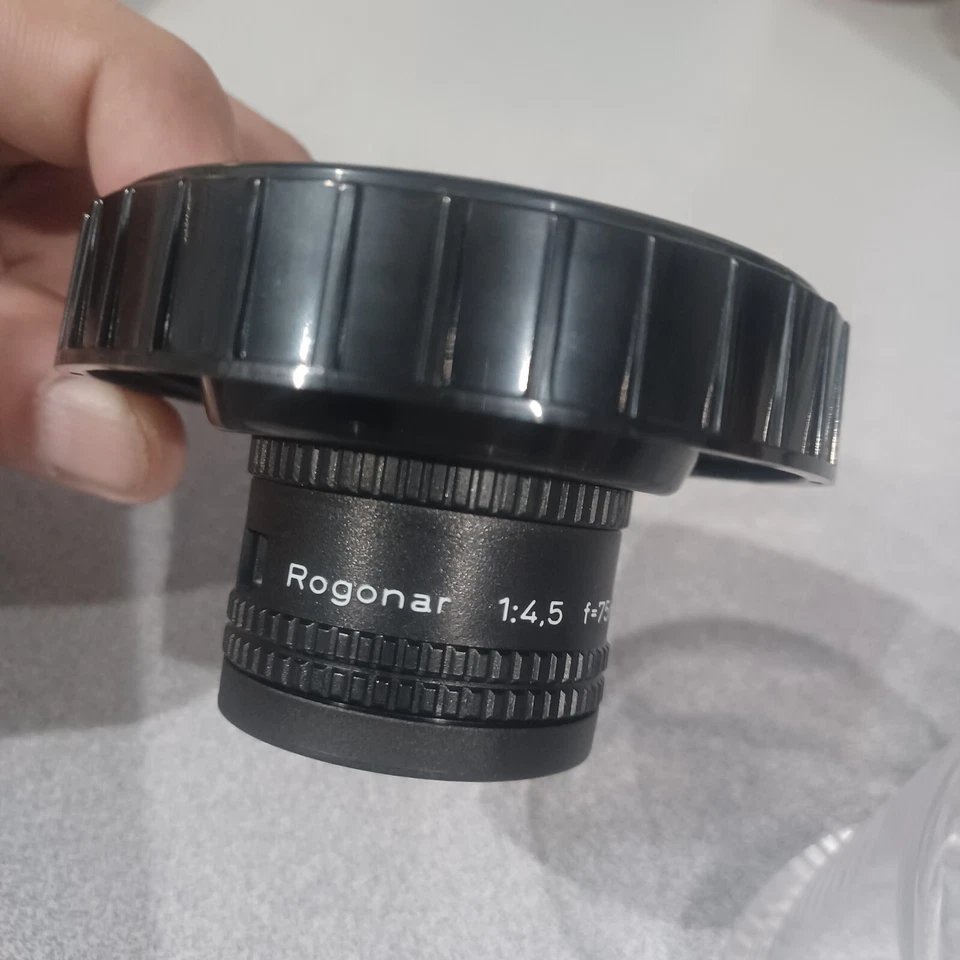 Lente de ampliación Rodenstock Rodagon F4.5 75 mm F1:4,5 tapa Alemania y estuche Nikon Foto 2 de 4